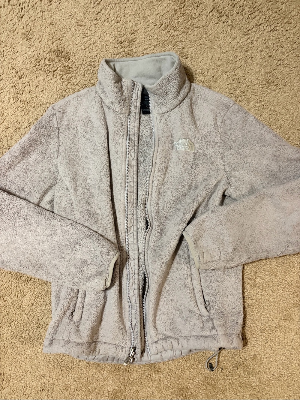 The North Face Light Beige Plush Fleece Jacket